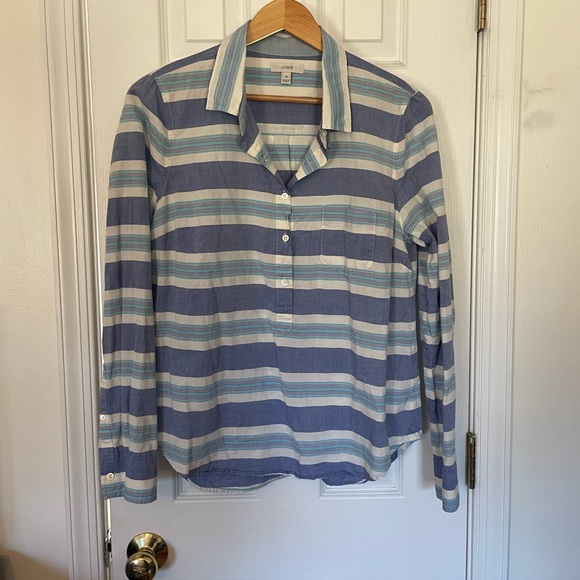 Retro J. Crew Monaco Multistripe Popover Tunic - Picture 4 of 9